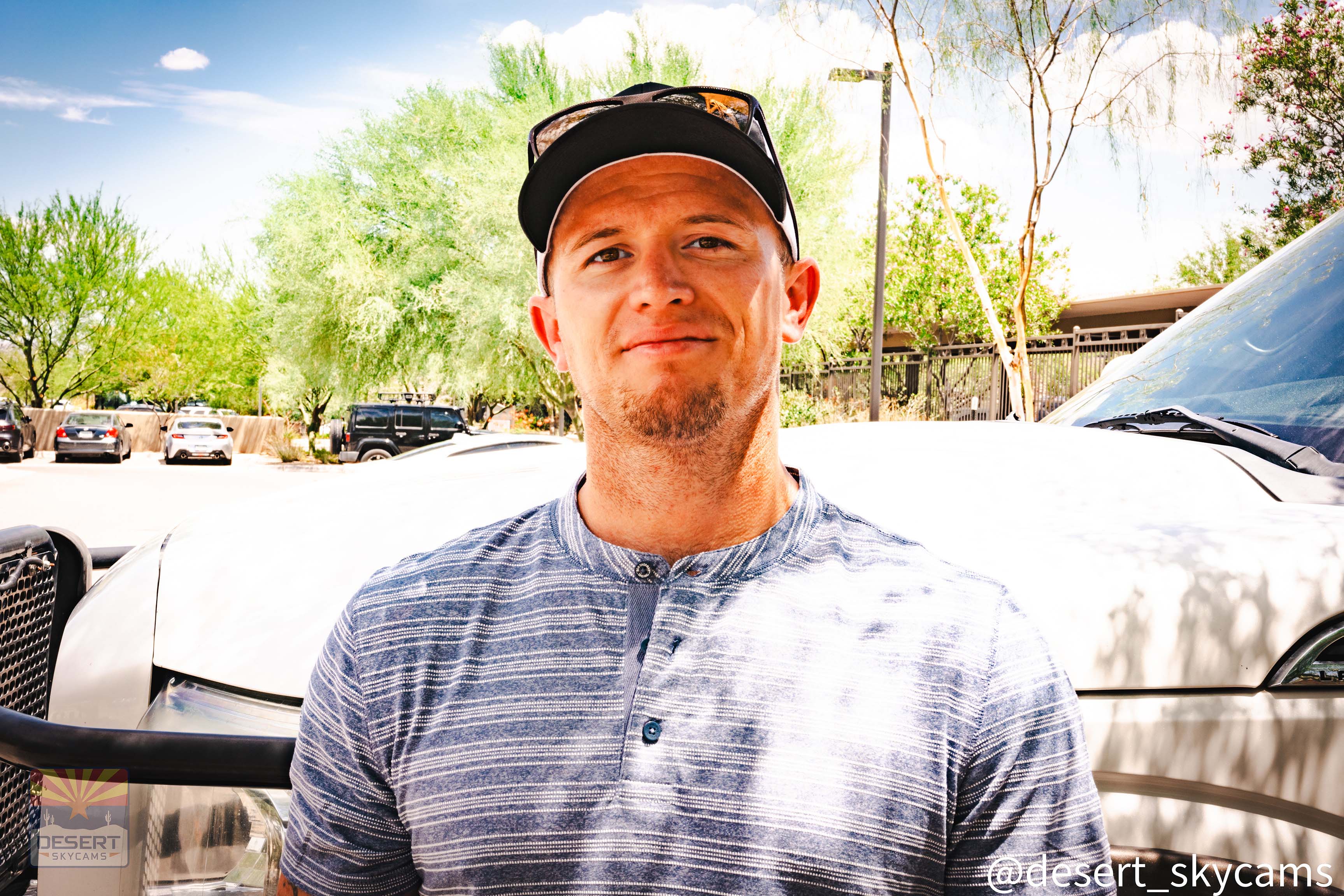 Tanner Dunn, owner of Desert Sky Cams, prepping a drone for data collection.